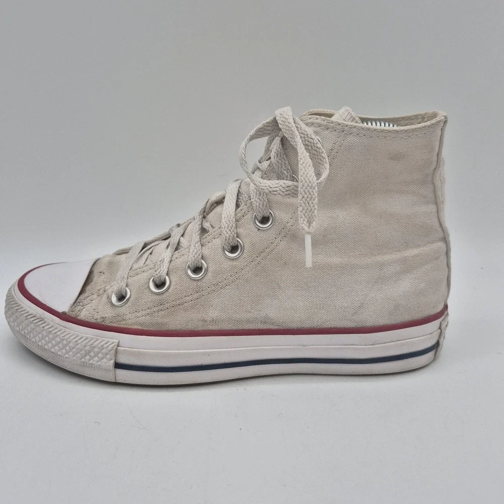 Converse Shoes Mens Size 4‎ Beige Chuck Taylor All Star High Top Canvas Sneakers - Picture 2 of 13